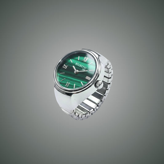 Chrona Silver Green Dial