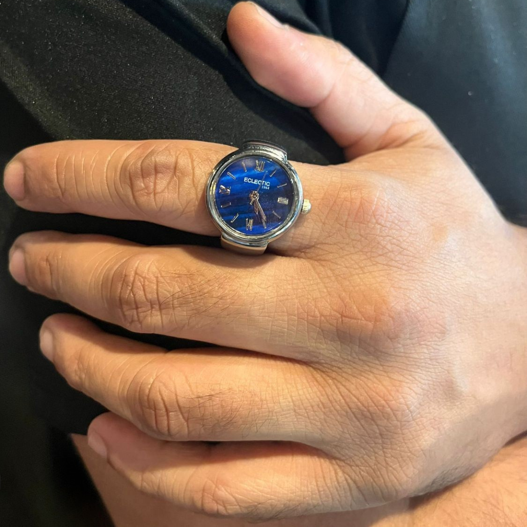 Chrona Silver Blue Dial