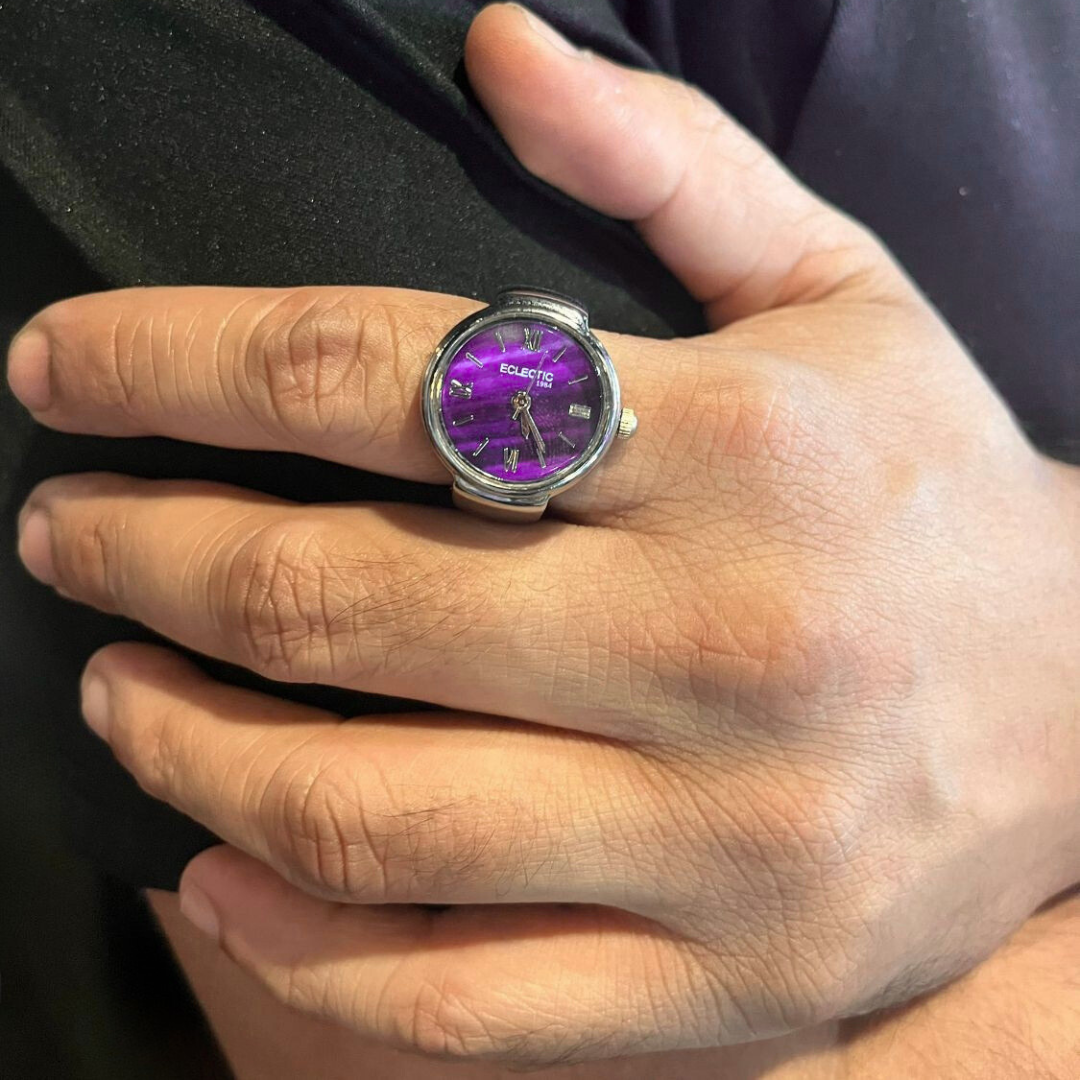 Chrona Silver Purple Dial