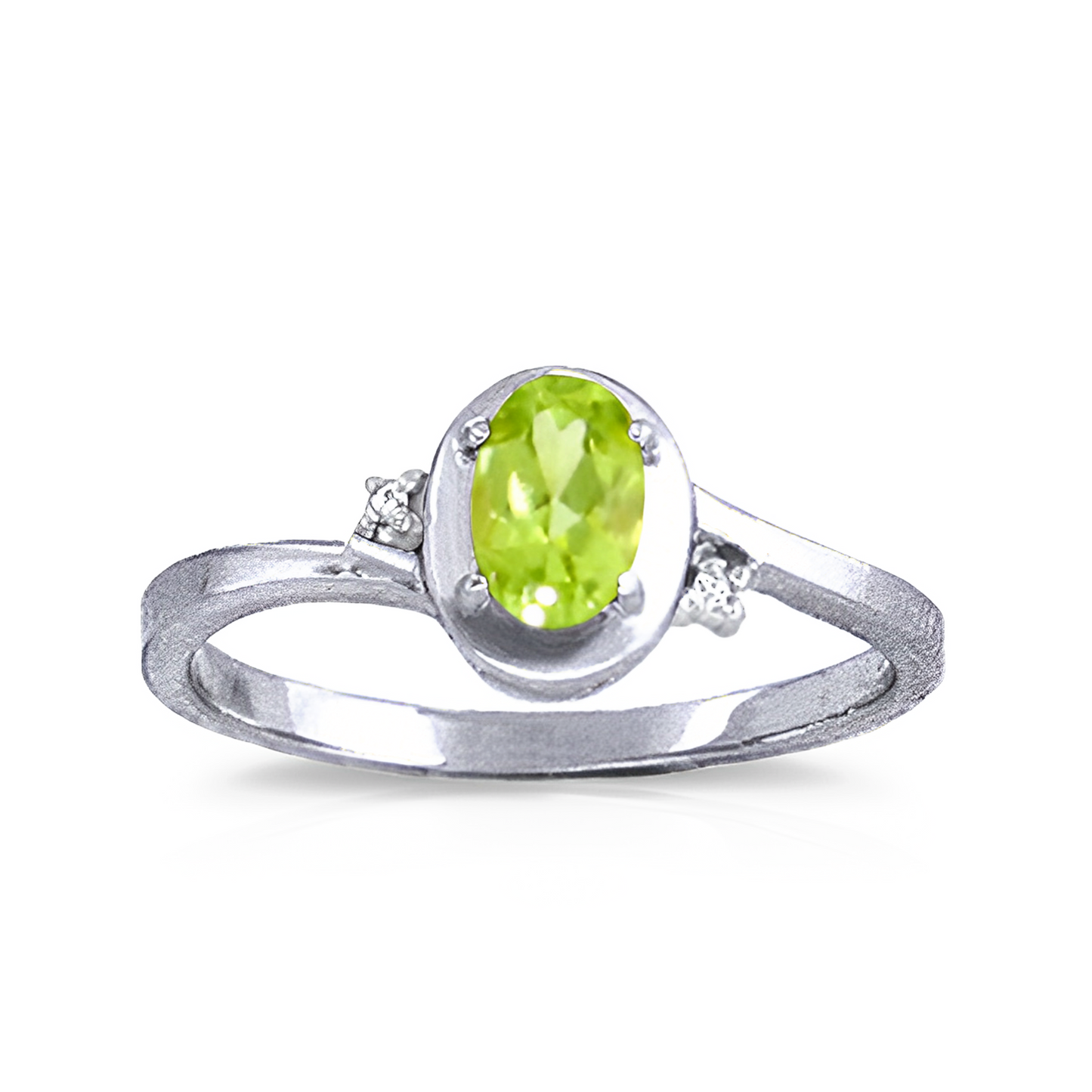 Gold Rings Diamond Peridot