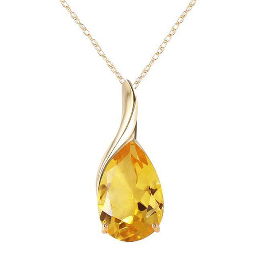 Gold Milestone Citrine Necklace