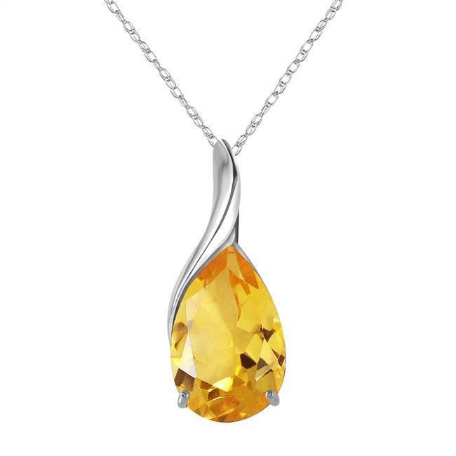 Gold Milestone Citrine Necklace