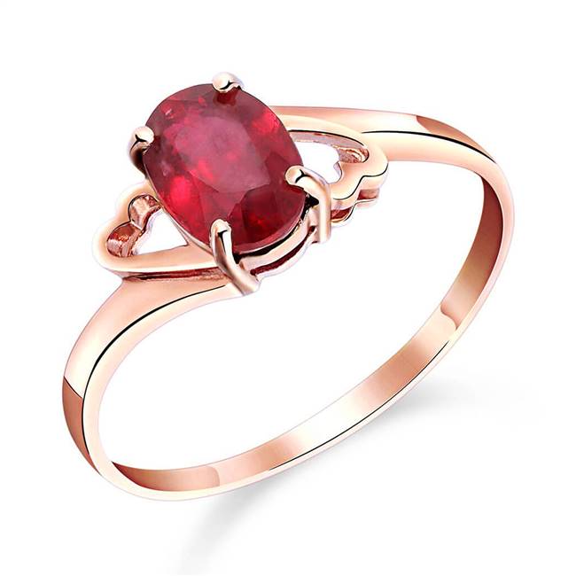 Gold Ring Natural Ruby