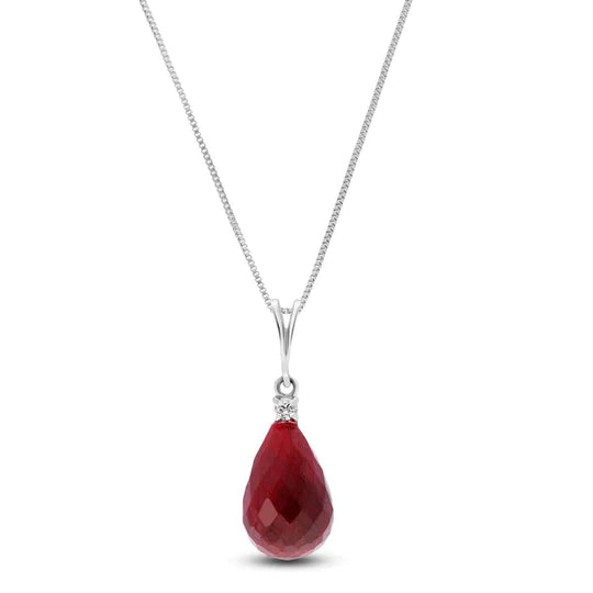 Gold Necklace Diamond Ruby