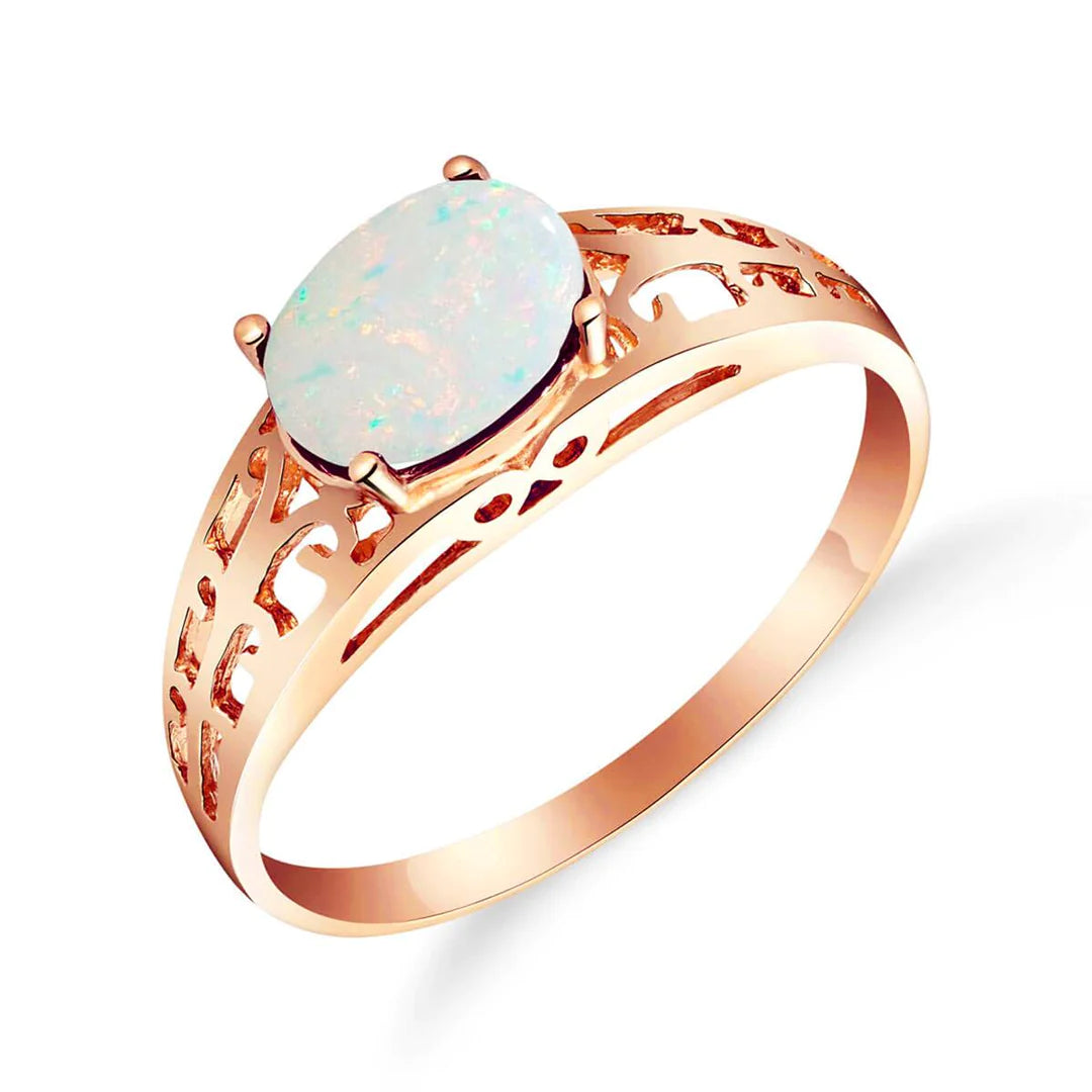 Filigree Ring Natural Opal