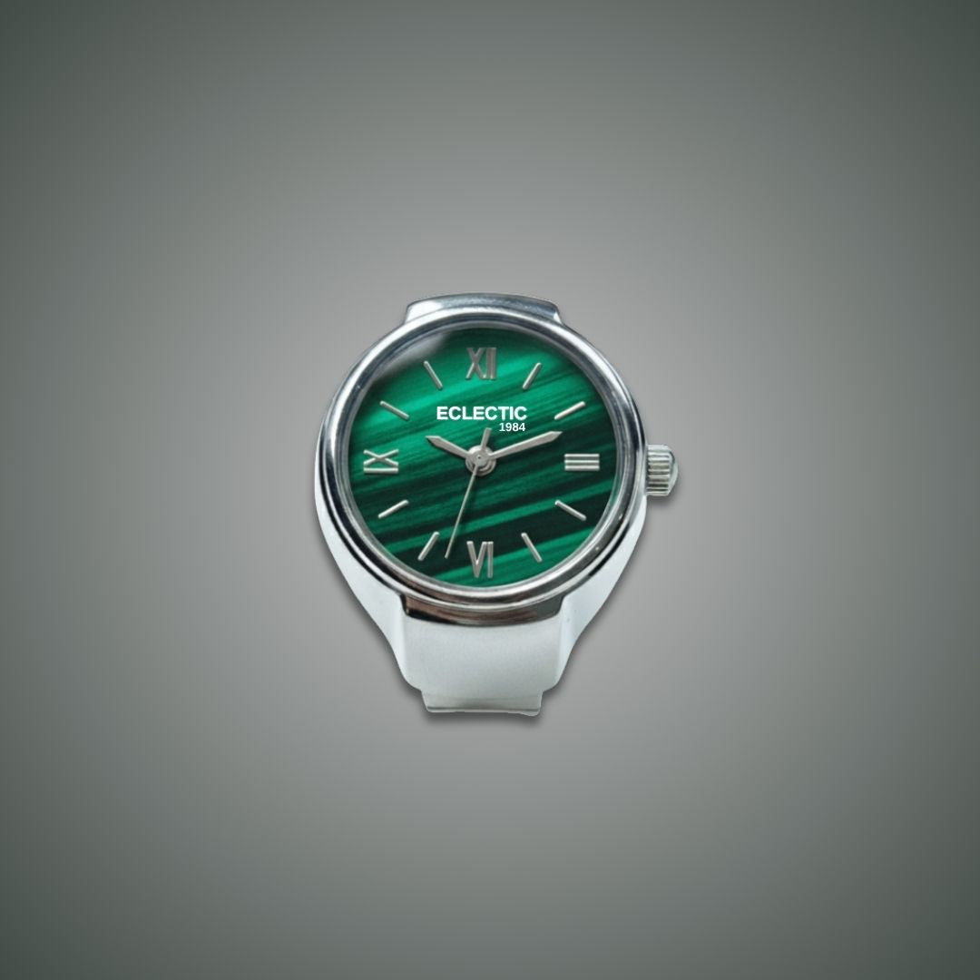 Chrona Silver Green Dial