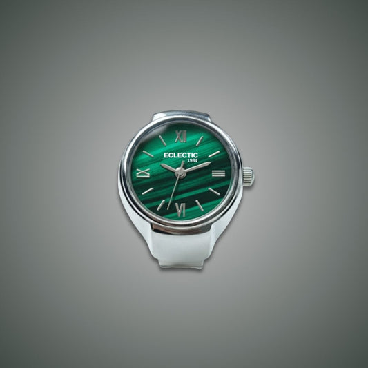 Chrona Silver Green Dial