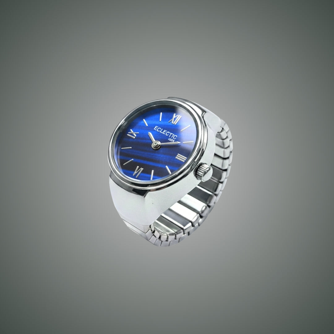 Chrona Silver Blue Dial