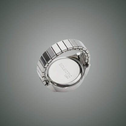 Chrona Silver Red Dial