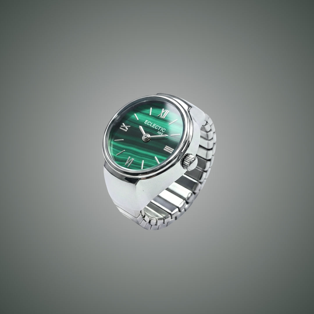 Chrona Silver Green Dial