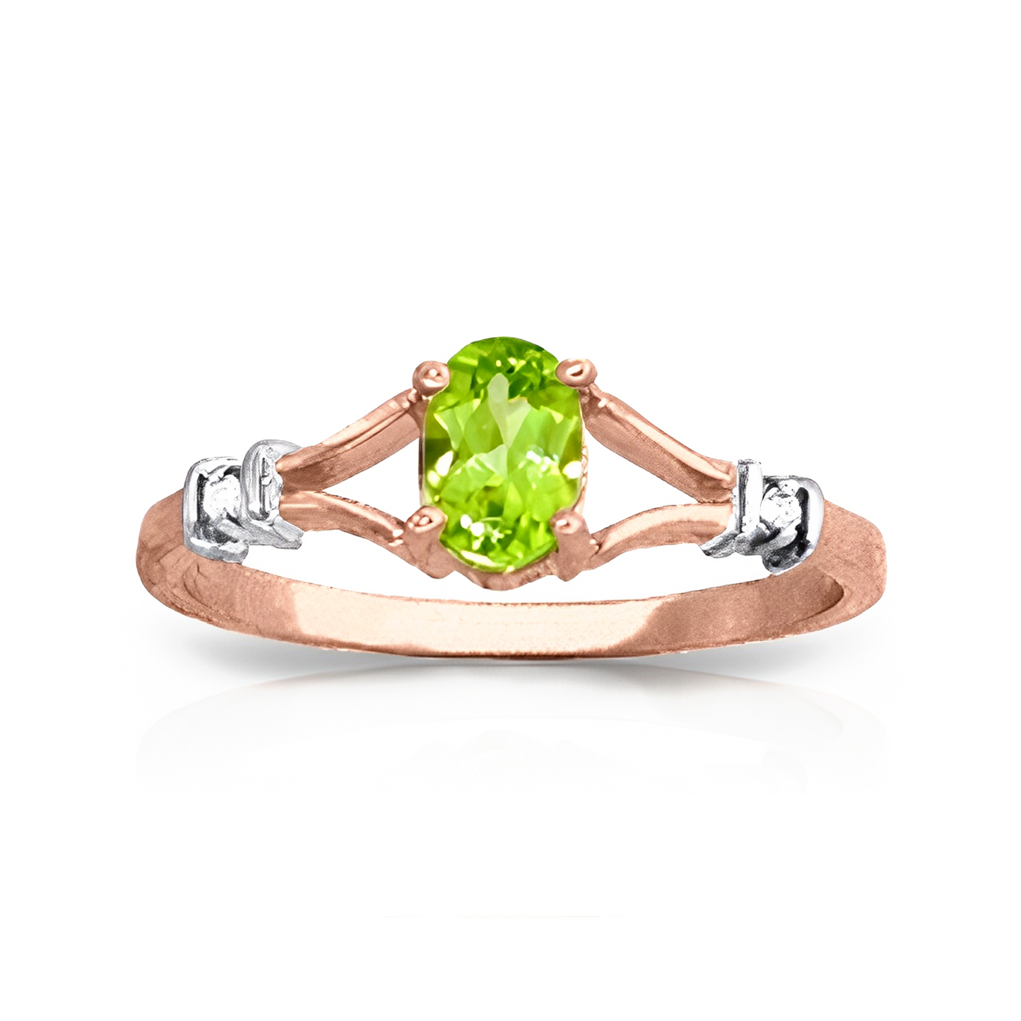 Never Apart Peridot Diamond Ring