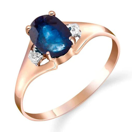 Gold Ring Diamond Sapphire