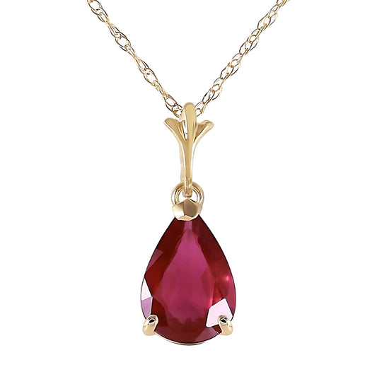 Gold Necklace Ruby
