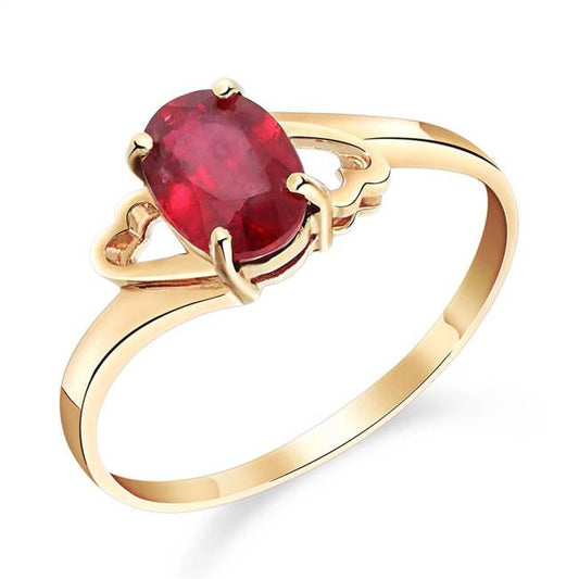 Gold Ring Natural Ruby