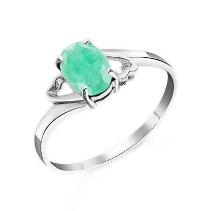 Gold Rings Natural Emerald