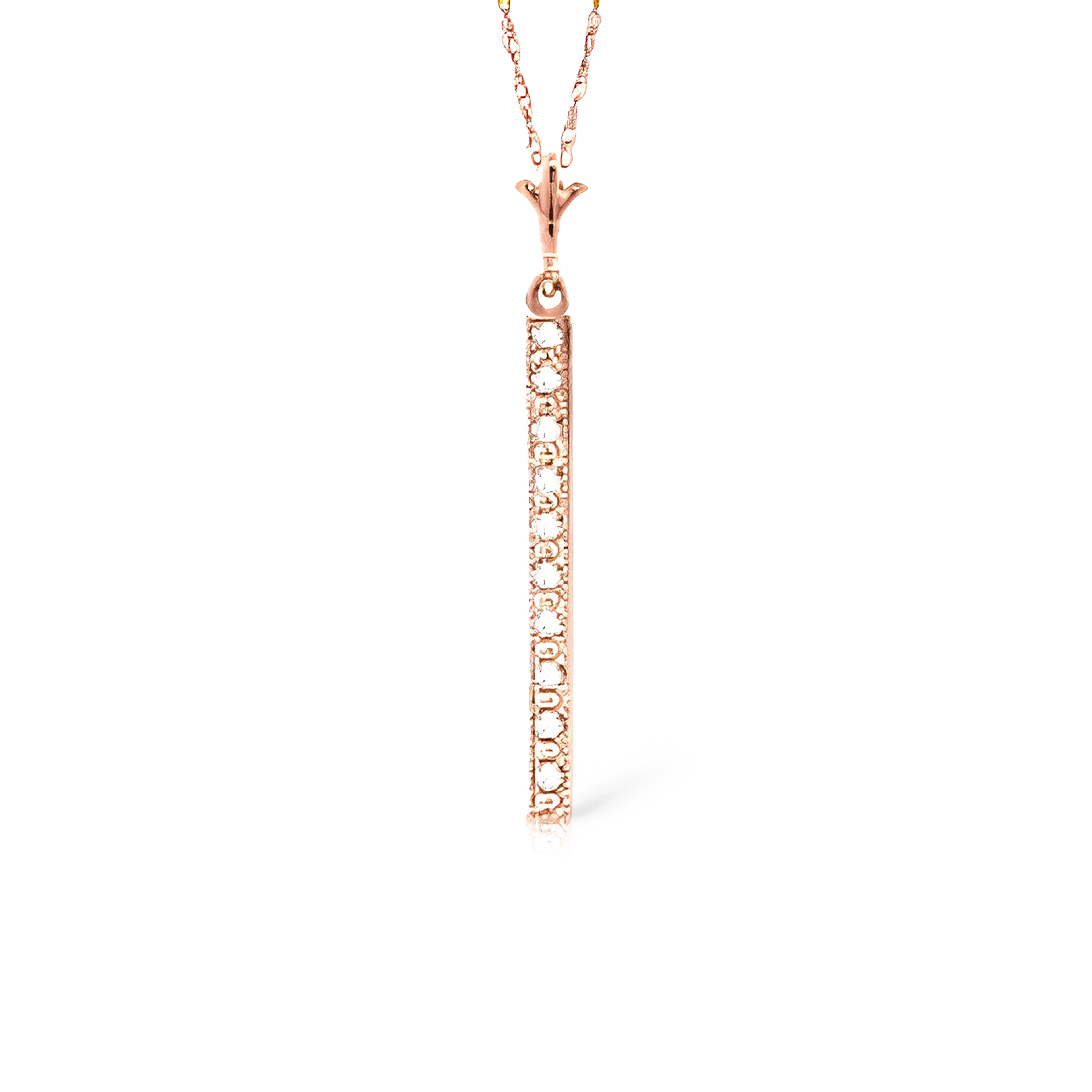 Necklace Bar Natural Diamond