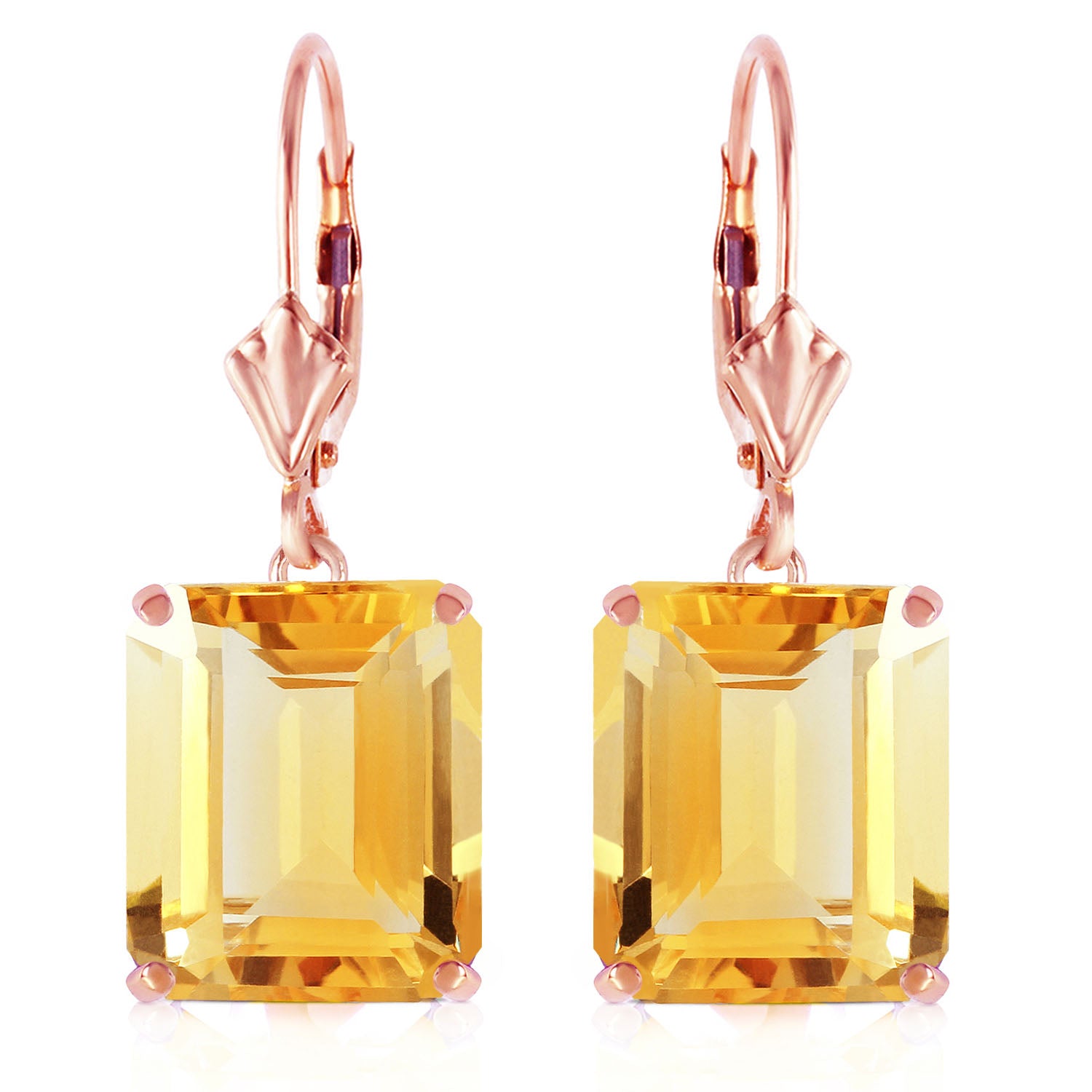 Leverback Earrings Citrine