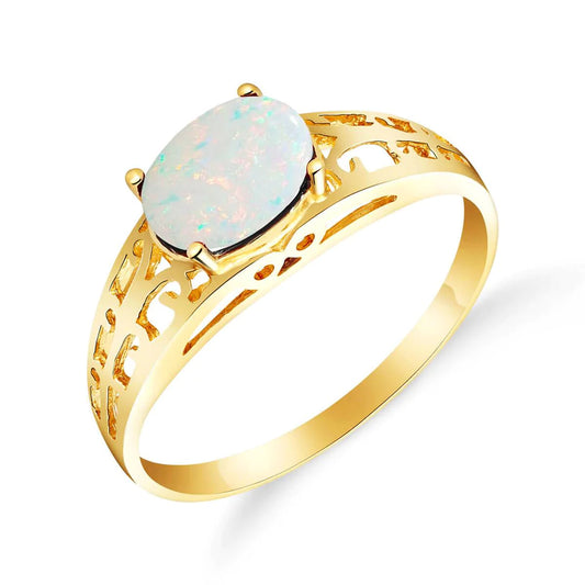 Filigree Ring Natural Opal