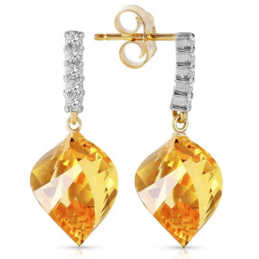 Strong Character Citrine Earrings