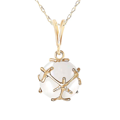14K Gold Necklace Opals